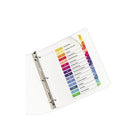 Avery® 11197 Intercalaires Ready Index avec table des matières, onglets couleurs variées, 1-15, 6/pqt-Faciles à utiliser Imprimez ou photocopiez le titre des sections sur la page de Table des matières