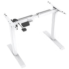 AnthroDesk - Bureau assis/debout electrique - Starter Blanc avec une surface de travail BM 48" x 30"-Comprend une surface de travail réversible de 48 "x 30" de haute qualité facile à nettoyer