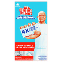 M. Net - Effaceur magique très durable - Tampons de nettoyage avec Durafoam - paquet de 4-L’Effaceur magique M. Net très durable est 4 fois plus résistant grâce à la performance de nettoyage DURAFOAM par rapport à l’eau de Javel en vaporisateur la plus utilisée