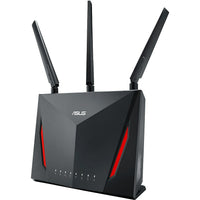 ASUS - Routeur Gigabit RT-AC86U AC2900 bibande WiFi avec MU-MIMO et fonctions de contrôle parental-Dernière technologie 802.11ac MU-MIMO pour des vitesses de transfert de données de jusqu'à 2900 Mbps