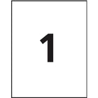 Avery - Étiquettes d'expédition Easy Peel laser/jet d'encre, incolores lustrées, 8 1/2 po x 11 po, paq./10, (7665)-Pour les imprimantes laser et jet d'encre
