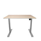 AnthroDesk - Bureau assis/debout electrique - Starter Gris avec une surface de travail WM 48" x 30"-Base en acier inoxydable extrêmement durable qui durera des années!