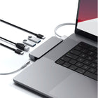 Satechi mini hub multiport - Gris sidéral-Dimensions: 3,97 H x 1,5 L x 0,4 P po