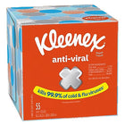 Mouchoirs antiviraux de Kleenex,  55 mouchoirs dans 1 boîte-Les boîtes de mouchoirs sont offertes en une variété de couleurs