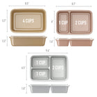Bentgo - Prep Kit de préparation de repas 60 pièces - Collection Gleam Metallics-Passe au micro-ondes : il suffit de le mettre au micro-ondes pour réchauffer vos plats préparés quand il est temps de manger