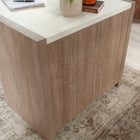 Sauder 55"W La Collection Dixon City Bureau - Finition Brushed Oak-  Conforme à la norme BIFMA x5.5 en matière de sécurité, de durabilité et de performance structurelle
