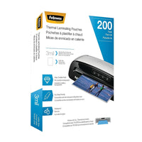 Fellowes - Pochettes de plastification thermique, lettre, 3 mil, paq./200-3 mil