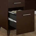 Bush Furniture - Bureau 72 po avec tiroirs Somerset - Cerisier moka-Bois d’ingénierie en cerisier moka