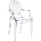 Nicer Furniture - fauteuil fantôme transparente de Louis XVI - 4 pièces-Célèbre style Louis XVI, Chaise confortable.