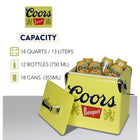 Coors Banquet - Glacière rétro avec ouvre-bouteille - 13 L-Peut contenir jusqu’à 18 canettes ou 12 bouteilles