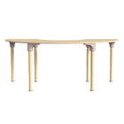 Flash Furniture - Table d'activites demi-lune Bright Beginnings de qualite commerciale en bois pour salle de classe-Conception adaptee aux enfants avec des coins arrondis pour plus de securite