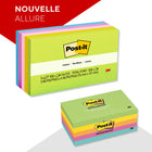 Post-it - Feuillets, collection Paradis floral, 3 po x 5 po, 100 feuillets/bloc, paquet de 5-Laissez des rappels ou signalez des informations importantes