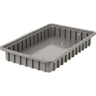 Lewis Bins+ – Contenants Stack-N-NestMD Plexton, 16,5 x 10,9 x 2,5 (po), gris, 6/paquet-Grandes surfaces planes sur les quatre côtés pour faciliter l’identification du contenu