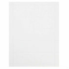 JAM Paper - Marque-places de table pliables - 80 lb - 2 3/16 po x 3 po - 3/8 po - Marque-places à panneaux tissés blanc brillant Strathmore - paquet de 25-Taille : 2 3/16 x 3 3/8 pouces