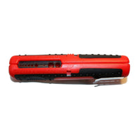 HVTools –Outil à dénuder, 8 x 4 x 2 po, rouge-L’outil à dénuder de HV Tools permet de retirer rapidement l’isolation sans endommager les fils.