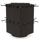 Azar - Tour de cheville interlock avec base et crochets tournants - 14 po x 14 po x 20 po - noir-Vendu en multiples de: 1