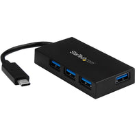 StarTech ® Concentrateur et adaptateur dââ‚¬â„¢alimentation USB à 4 ports, USB-C vers 4 ports USB-A (HB30C4AFS)-Ajoutez facilement 4 ports USB-A à votre ordinateur par un port USB-C