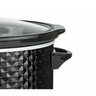 Brentwood Mijoteusecolour Select 7QT noir-Couvercle en verre trempé