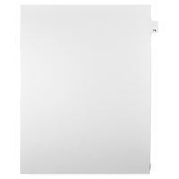 Markmaker - Intercalaires imprimes Legal, Blanc, 1/25th coupe, format lettre, sans trous, 25 tabs/PQT, 5 PQT/Boite, Numero 78-Intercalaires imprimes Legal