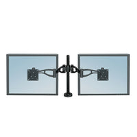 Fellowes - Bras-support double professionnel pour moniteur-Deux bras-support réglables pour moniteur  