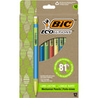 BIC - Porte-mines Ecolutions - 0,7 mm - noir - Paquet de 12-Contient des mines de 0,7 mm pour une écriture durable et fluide, idéale pour les prises de notes, les dessins ou les puzzles
