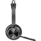HP - Casque Poly Voyager Focus 2 USB-A avec support de chargement-Restez engagé pendant une journée complète d'appels en portant un bandeau confortable avec une écharpe rembourrée et des coussinets d'oreille moelleux. Le Voyager Focus 2 est conçu pour vous : restez concentré et productif toute la journée.