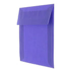 JAM Paper Enveloppes translucides de 5,5 x 5,5 po, bleu primaire, 50/paquet-Intérieur vierge où écrire un mot personnalisé