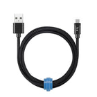 Blu Element – Câble de chargement/synchronisation USB-C tressé, 6 pi, noir (B6TCBK)-Conception tressée très durable et résistante à l'usure et à la déchirure