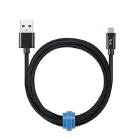 Blu Element – Câble de chargement/synchronisation USB-C tressé, 6 pi, noir (B6TCBK)-Conception tressée très durable et résistante à l'usure et à la déchirure