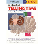 Éditions Kumon - Cahiers d'exercices pédagogiques pour enfants, My Book Of Telling Time, 1re à 6e année-L'éducation des enfants