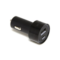 NXT Technologies - Chargeur de véhicule universel à 2 ports, USB-C et USB-A, noir-Chargeur de véhicule de 12 à 24 V pour appareils mobiles