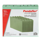 Guides d’index alphabétique robustes vert de Pendaflex – format lettre – paquet de 25-En-têtes préimprimés A–Z