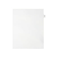 Mark Maker – Onglets séparateurs juridiques blancs, 1/15 onglets, format lettre, sans trous, lettre R, 25/paquet-Onglets séparateurs blancs, 1/15 onglets