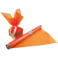 Rouleau de papier cellophane Hygloss 12,5 pi x 20 po, orange-Collez des formes de cellophane sur du papier contact, en laissant un peu d'espace entre chaque forme pour coller à la fenêtre