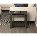 Safdie & Co. 24L Table D’Appoint - Bois Gris Foncé 1 Tiroir 1 Étagère-Un tiroir de rangement et une étagère pour vous garder organisé.