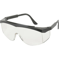 Lunettes de protection Stratos, cadre noir, lentilles transparentes, SAF853, gris, 12/paquet-Type de protection des yeux : lunettes de sécurité