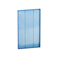 Azar Displays – Panneau d’accrochage mural à 1 côté perforé, 22 x 13,5 po, bleu transparent, 2/paquet (771322-BLU)-Pour surfaces planes
