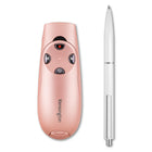 Télécommande de présentation sans fil Kensington Presenter Expert avec pointeur laser rouge - Or rose (75772)-Le rangement interne du récepteur offre un endroit pratique pour ranger votre récepteur USB sans fil afin qu’il ne se perde pas, car chaque télécommande et chaque récepteur sont appariés de manière unique pour éviter les interférences