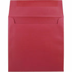 JAM Paper Enveloppe Stardream A7 à effet métallisé, 6,5 x 6,5 po, rouge Jupiter, 50/paquet-Intérieur vierge pour écrire un message personnalisé