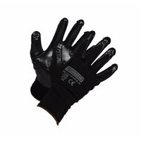 Forcefield - Gants revêtus de mousse Nitrile Noir, Taille 09-Objet général, nitrile sur gant en nylon