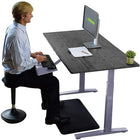 Uncaged Ergonomics - 60 po Rise Up Bureau assis-debout électrique à hauteur réglable - Noir/Gris-Taille du bureau 60 x 30 po