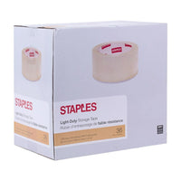 Staples - Ruban d'emballage de faible résistance, 48 mm x 50 m, 2 mil, transparent, paquet de 36-Une option économique pour tous vos besoins d'emballage