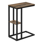 Monarch Specialties - 3673 Table D'Appoint - 25 po H/Faux Bois Brun/Metal Noir-8