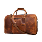 Tolredo Kratos Leather Travel Duffel - Brown-100% cuir pleine fleur de première qualité, fabriqué à la main avec du cuir de source éthique