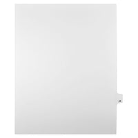 Mark Maker – Onglets séparateurs juridiques blancs, 1/25 onglets, format lettre, sans trous, numéro 44, 25/paquet-Onglets séparateurs blancs, 1/25 onglets