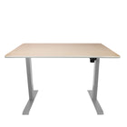 AnthroDesk - Bureau assis/debout electrique - Starter Gris avec une surface de travail WM 60" x 30"-Base en acier inoxydable extrêmement durable qui durera des années!