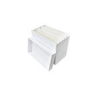 Gry Mattr - Boîte de classement pour dossiers suspendus de 7,25 x 13,75 x 10,6 po - blanche-Couvercle amovible