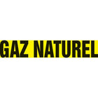 Accuform Signs - Étiquettes Autocollantes Pour Tuyaux, 12 L X 2-1/2 H, Dia Du Tuyau 2-1/2po - 6po, Noir Sur Jaune, paquet de 5-Couleurs Noir sur jaune