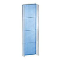 Azar Displays – Présentoir Powerwing à panneau perforé, 60 x 16,75 po, bleu (700356-BLU)-Bleu/plastique