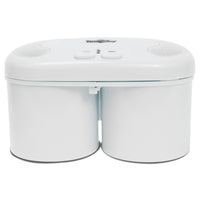 Koolatron – Machine à crème glacée de luxe Double Treat, blanc-Un moyen pratique de préparer de délicieuses crèmes glacées maison.